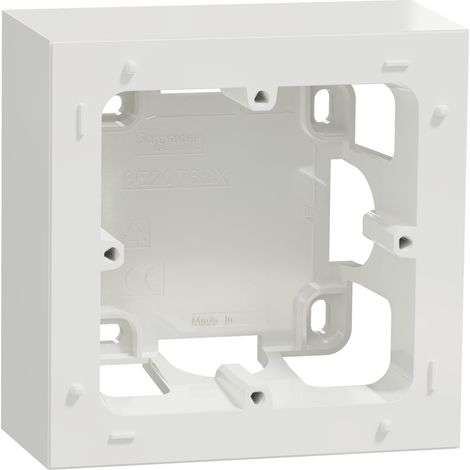 Odace Styl - scatola per montaggio a vista 1 posto bianco - SCHNEIDER ELECTRIC - S520762 (1/2)