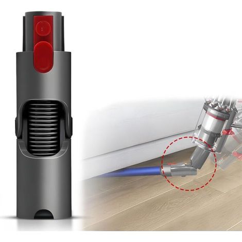 Adattatore inferiore a sgancio rapido compatibile con gli aspirapolvere Dyson V7, V8, V10 e V11, adattatore per lavori a corto raggio, adattatore superiore di ricambio (1/5)