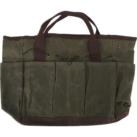 Sac à outils de jardin étanche, portable et de grande capacité, avec 8 poches profondes. (1/5)