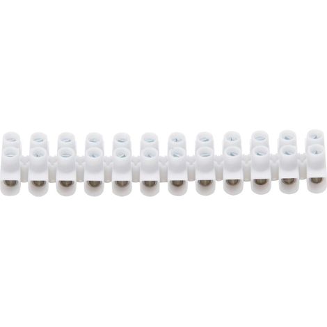 Kopp - Lüsterklemmleiste, 12-polig, 2,5-4mm², weiß - 342400087 (1/4)
