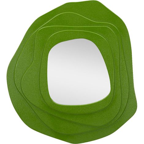 Specchio da parete in legno verde, 90x4x97 cm – Dalia (1/5)