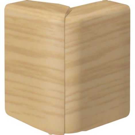 Hager – Angle extérieur variable pour plinthe SL20080 80mm – Chêne – Accessoire pour goulotte électrique – Angle 83-135° (1/2)