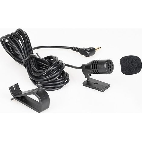 3.5mm Microphone HD Voice Assembly Mic for Kenwood Sony Boss Corehan Power Acoustik JVC Jensen Alpine Car Vehicle Head Unit Bluetooth Enabled Stereo Radio DVD GPS, 3M Cable, Plug and Play