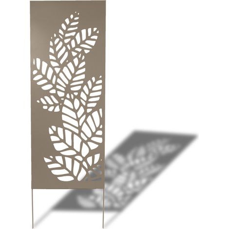 Deco Panel Metallpaneel - Braun - 0,60 x 1,50 m - Wand- oder Weichbodenmontage Nortene