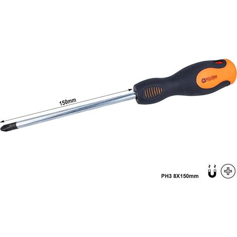 Cacciavite a Croce PH3 8X150mm Con Punta Magnetica