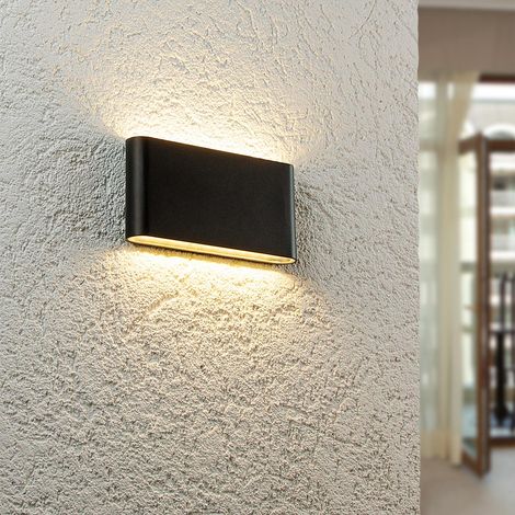 Wandleuchte Slide UP and DOWN 3000K IP54 - Watt: 12W - Farbe: Schwarz (1/5)