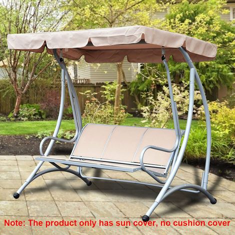 Housse imperméable pour balançoire extérieure, protection anti-pluie et anti-poussière durable, couleur beige (1/5)