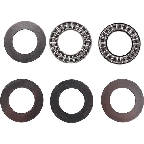 jeux de butées axiales plates en acier au carbone pour charges élevées-3.5X3.5cm-Silver (1/4)