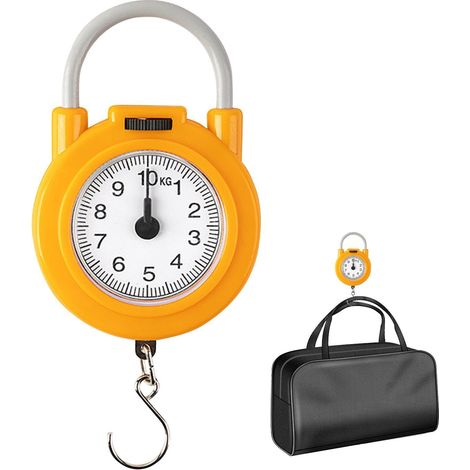 Pèse-bagages portatif — appareil de pesage portable — outil léger avec poignée en ABS — cadran lisible — sans pile (1/5)