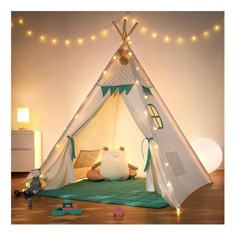 Tipi Enfant avec lumière Tapis (1/5)