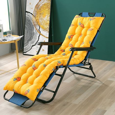 Coussin Chaise Longue - 120 x 48 cm - Rembourrage Mousse Mémoire + Coton Perle - Tissu Cordoué - Extérieur Intérieur - 1 Pièce (1/5)