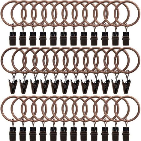 Rostfreie Metall-Gardinenringe – 36er-Packung – 3,8 cm Durchmesser – Klassisches Design – Zeitlos (1/2)