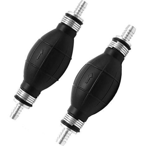 2 embouts d'aspiration de carburant (8 mm et 10 mm) pour pompe à carburant manuelle. Embouts en caoutchouc pour essence, diesel et eau. (1/5)