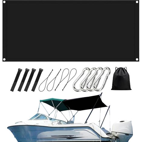 Housse Bateau Pare-de Proue T-Top Auvent Anti-éblouissement à Fixation  Tissu pour store Bimini Top Pour propriétaires passionnés capitaines aventuriers croisière fluviale (1/5)