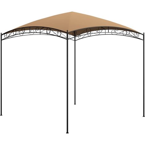 Cenador gris taupé 3x3x2,65 m 180 g/m² vidaXL