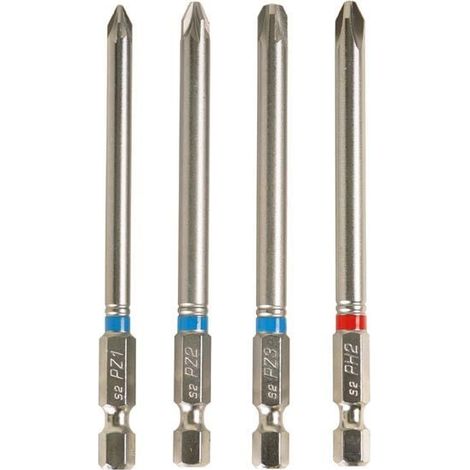 Bit-Set 4-teilig 90 mm Philips/Pozidrive Bits