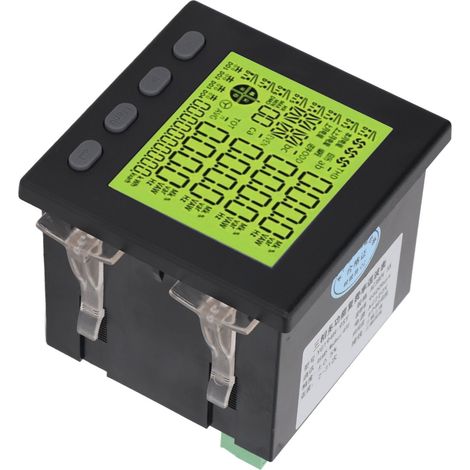 Compteur d'énergie triphasé multifonctionnel, voltmètre et compteur d'énergie, moniteur de consommation électrique, AC380V 5A, AC220V (1/5)