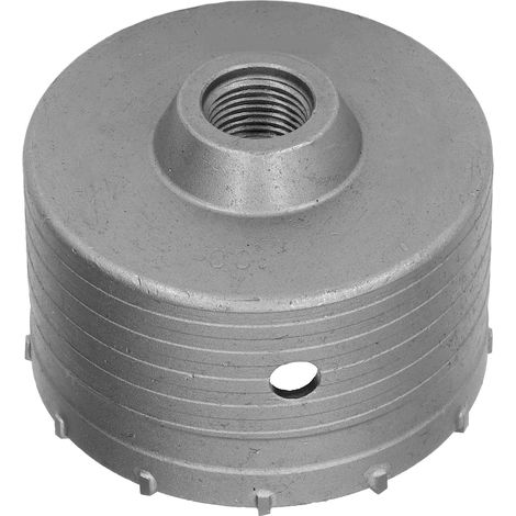 Scie cloche 100mm à pointe carbure pour béton, perçage rapide, ouverture pour installation climatisation (1/5)