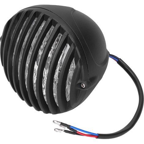 Phare avant 5 pouces 12V pour moto style rétro, montage sur boulon M10, compatible avec tous les modèles classiques (1/5)
