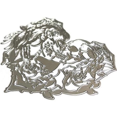 Halloween-Geisterpaar-Stanzformen aus Metall, Schablone zum Selbermachen von Scrapbooking-Albumpapier