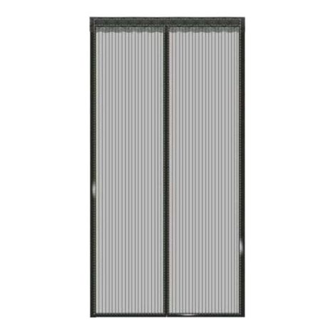 Moustiquaire Aimantée pour Porte Fenêtre 150x240cm - Moustiquaire Enroulable sur Mesure avec Fermeture Automatique - Idéale pour Portes d'Entrée Intérieures ou Patios - Couleur Noir