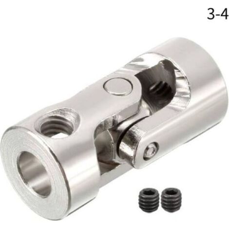 1-Pack 3-4 Joint universel d'essieu de direction pour accessoires marins DIY Argent (1/4)
