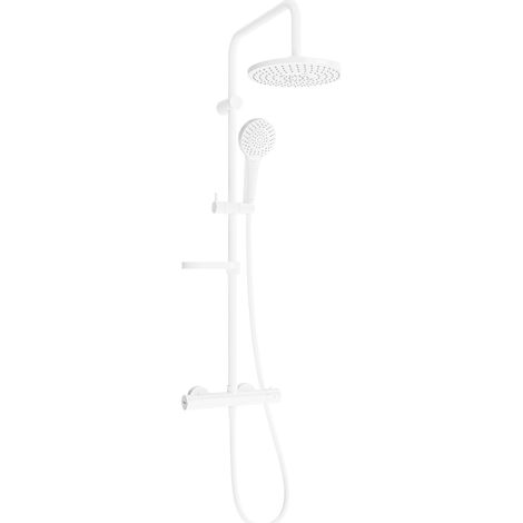 Mexen KX05 set doccia esterno con soffione e miscelatore termostatico, bianco - 771500591-20 (1/2)