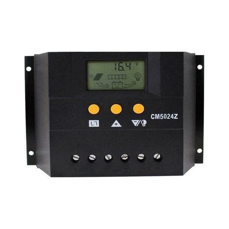 RÉGULATEUR DE CHARGE UNITÉ CENTRALE 50A AVEC AFFICHEUR PANNEAUX SOLAIRES 12/24V CM5024Z