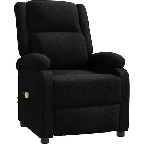 Fauteuil de Salon，Chaise，Fauteuil de massage Noir Tissu CFW212773 (1/5)