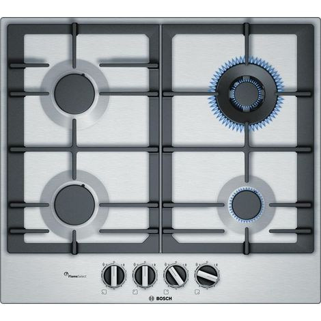 BOSCH PCH6A5B90 Gaskochfeld - autark, 60 cm WOK-Brenner rahmenlos (1/2)