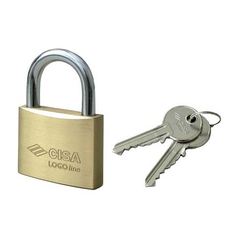 Lucchetto 21010 Logo Ottone Arco Cromato Chiavi 2 60 mm 6 Pezzi