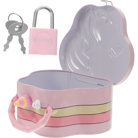 Tirelire Licorne Fille Motif Dessin Animé Boîte à Monnaie Décorative pour Chambre Garçon Fille Bureau Couleur (1/5)