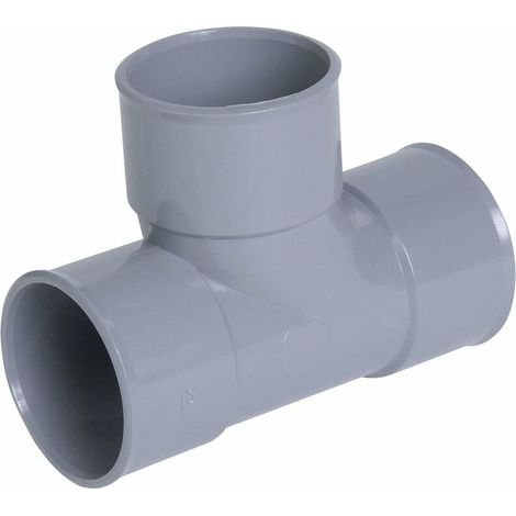 Té pied de biche 87°30 femelle femelle diamètre 40mm PVC raccord connecteur tube tuyau plomberie