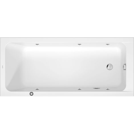 Duravit D-Code bañera de hidromasaje, 1750x750mm, 1 respaldo