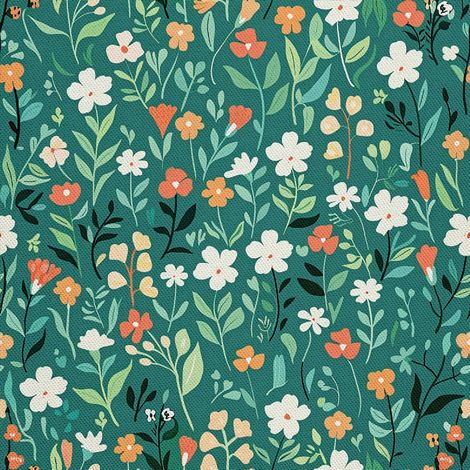 Tela decorativa Oxford para exteriores - Motivo primaveral I DX7488 (1/5)