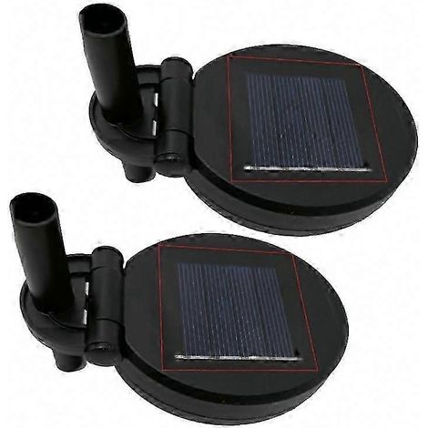 Couvercles de remplacement pour lampes solaires d'extérieur, lot de 2, panneaux photovoltaïques étanches pour guirlandes LED de jardin, housses DIY pour suspensions décoratives (1/5)