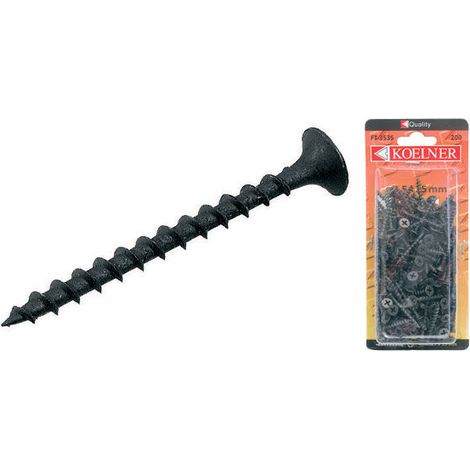 Tornillo para paneles de yeso FT de 3,5 x 45 mm con rosca para madera, [OP 120]
