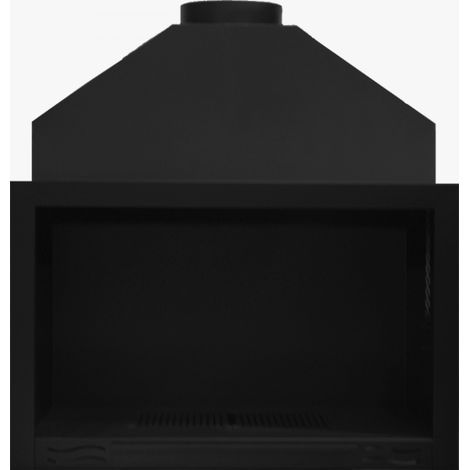 MF - Asador Frontal H-120C à Bois avec Tiroir à Cendres et Grille Rotative pour Cuisson et Grillade