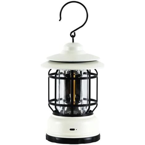 Lampe de camping rétro, luminosité réglable, peut être soulevée et suspendue, convient au camping sauvage et à la randonnée (1/5)