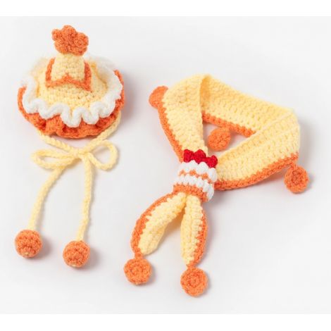 Accessoires d'anniversaire pour animaux foulard gâteau bonnet modèle 10 (1/5)
