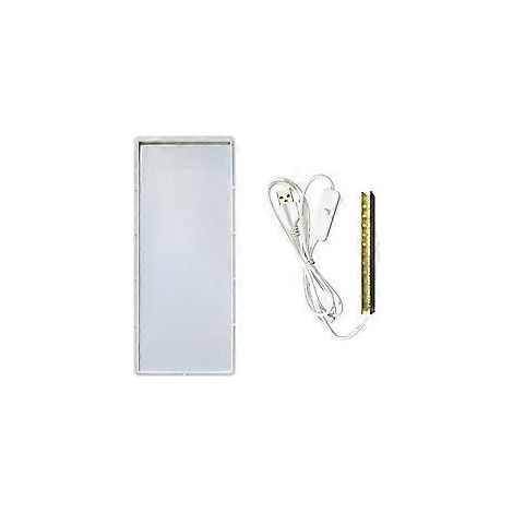 Quadratische Silikon-Lampenhalterform mit USB-Licht, DIY-Nachttisch-Nachtlichtform, Harz-Heimdekorationsform, Warmlicht (Warmlicht)