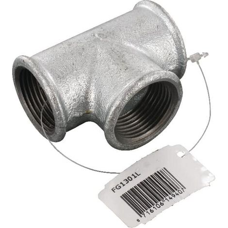 Pieza en T galvanizada 1" UNIVERSAL FG1301L