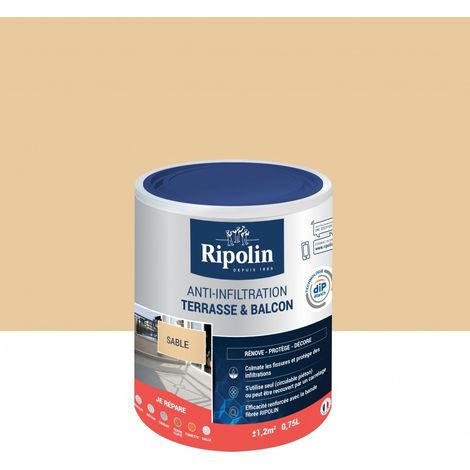 Peinture Anti-infiltration Sable étanchéité Durable Terrasses & Balcons - Ripolin (1/5)