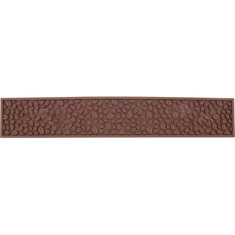 Sonew Premium PVC- und Silikon-Kaffeebarmatte: Rutschfest, rechteckig, hitzebeständig, mit Abflussfunktion für Café- und Heimarbeitsplatten