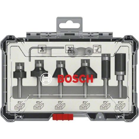 Bosch 2 607 017 470 fresa para ruteadora Juego de fresas 6 pieza(s)