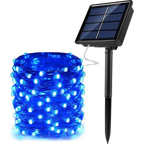Guirlandes lumineuses solaires d'extérieur, Lumières solaires LED d'extérieur, Lumières de Noël de jardin d'extérieur, Lumières solaires-AquaForge