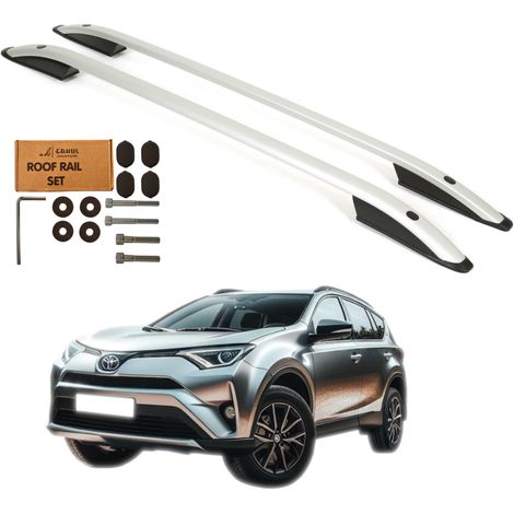 Dachreling für Toyota RAV4 SUV (Baujahre 2013–2019), robustes und langlebiges Aluminium