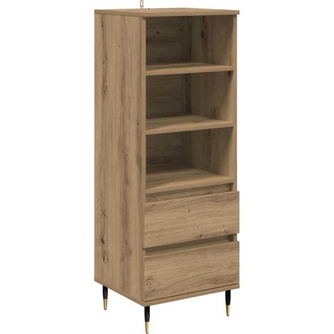 Maison Exclusive - Credenza Rovere artigianale 40 x 36 x 110 cm Legno multistrato