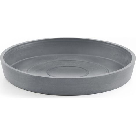 Ecopots Untersetzer rund 20 für Blumentopf - L 18 cm x B 18 cm x H 2,5 cm - Innen- und Außenbereich