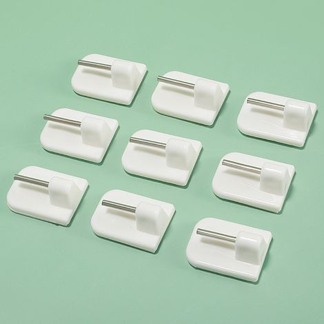 20er-Pack selbstklebende Gardinenhaken, selbstklebende Fensterhaken für Gardinen (1/5)
